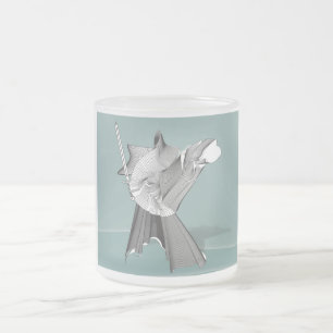 Digital Warrior Frosted Glass Coffee Mug
