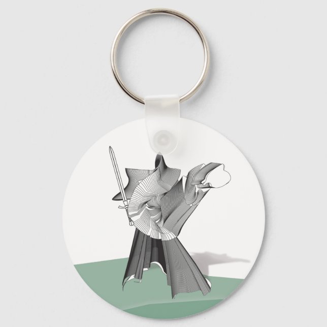 Digital Warrior Key Ring (Front)