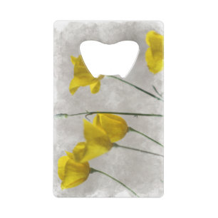 Digital Watercolor Yellow California Poppies Credi