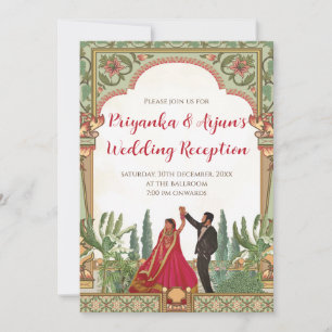 Digital Wedding Reception Invite Indian invitation