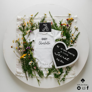 Digital wildflower pregnancy announcement