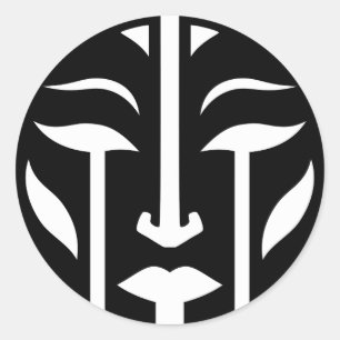 Digital Woman Classic Round Sticker