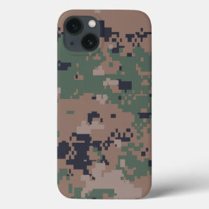 Digital Woodland Camouflage iPhone 13 Case