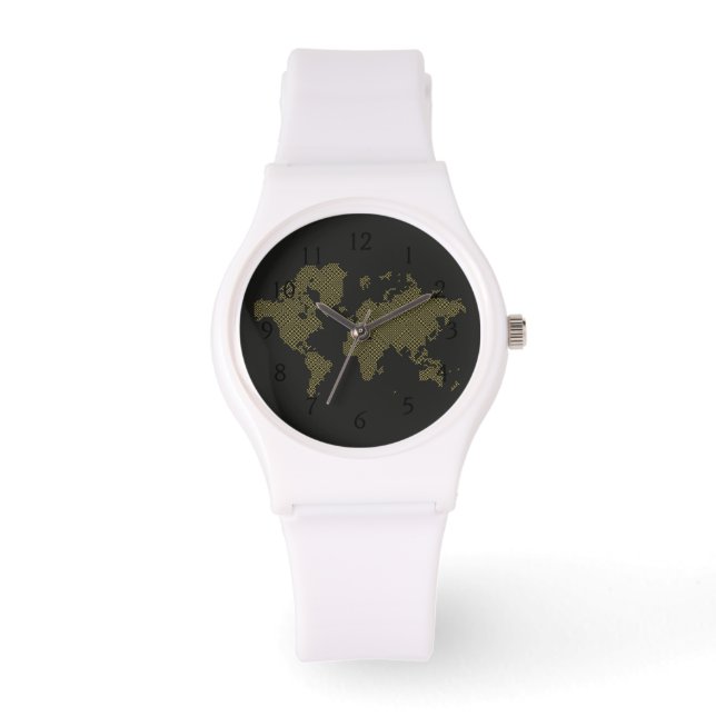 Digital World Map Watch (Front)