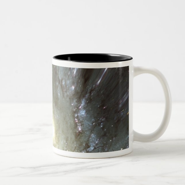 Digitally altered galaxy Two-Tone coffee mug (Right)