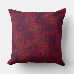 Digitally modified jute style looks slanted puffy cushion