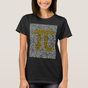 Digits of Pi 3.14 Pi Symbol Math Teacher Men Women T-Shirt