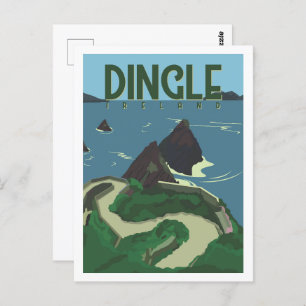 Digle Ireland Famous Travel Place Illustration Postcard
