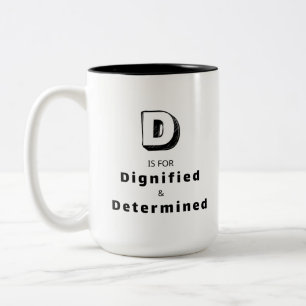 Dignified D - Personalised Luxury Praise Mug