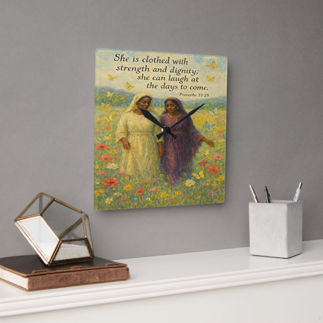 Dignity and Strength Decorative Wall Clock (Office)