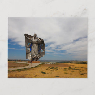 Dignity Sculpture, Chamberlain, South Dakota Postcard