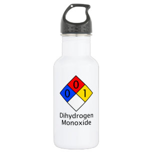 Dihydrogen Monoxide 532 Ml Water Bottle