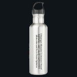 DiHydrogen Monoxide Bottle<br><div class="desc">24-oz H20 containment vessel.  Perfect for road trips,  exercising or putting out small fires.</div>