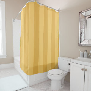 Dijon Canary Yellow Stripe  Shower Curtain