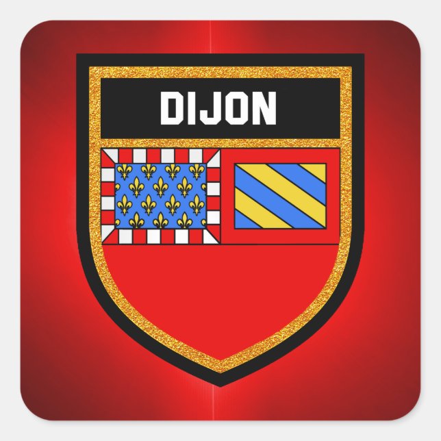 Dijon Flag Square Sticker (Front)