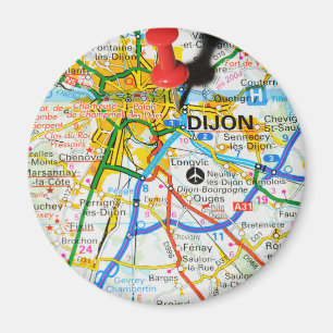 Dijon, France Magnet