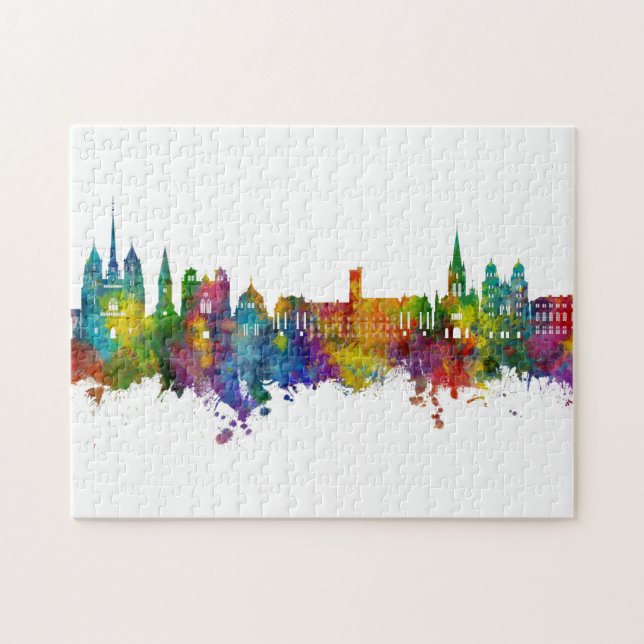 Dijon France Skyline Jigsaw Puzzle (Horizontal)