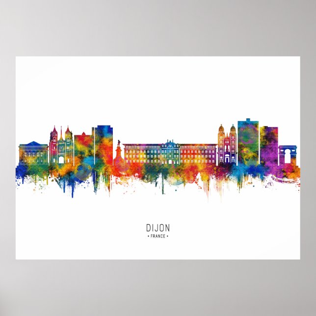 Dijon France Skyline Poster (Front)