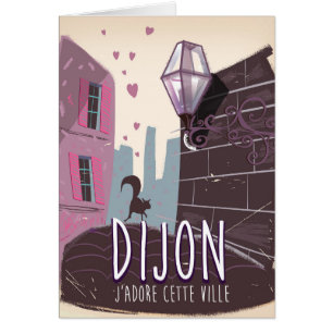 Dijon France vintage travel poster