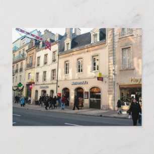 Dijon, Mediaeval building used for fast food Postcard