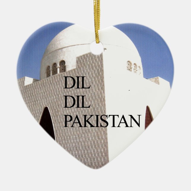 Dil Dil Pakistan Hakuna Matata Ceramic Tree Decoration (Front)