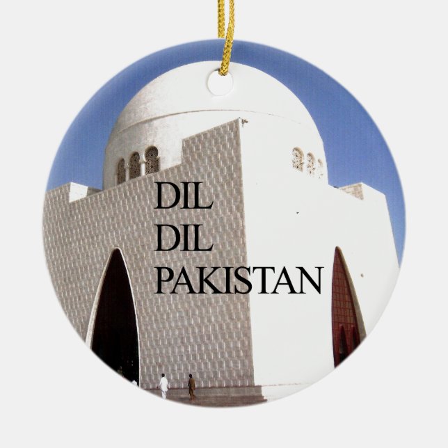 Dil Dil Pakistan Hakuna Matata Ceramic Tree Decoration (Front)