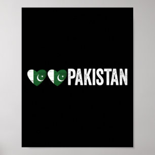 Dil Pakistan Azadi Mubarak Heart Flag Day Proud Ro Poster