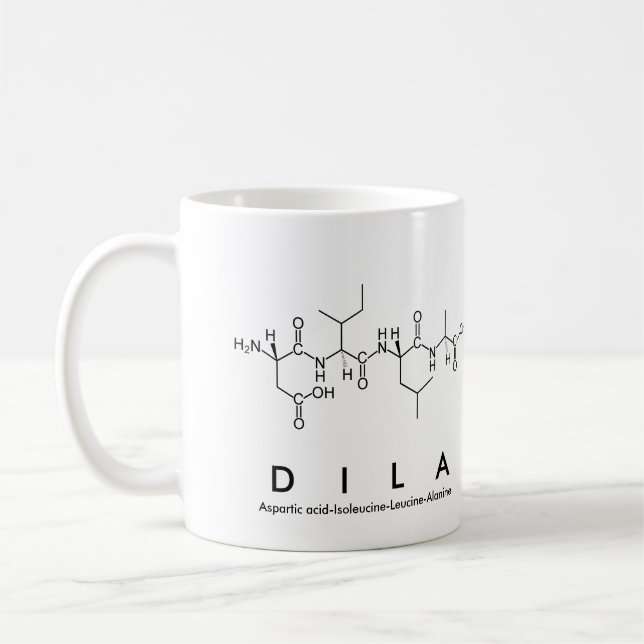 Dila peptide name mug (Left)