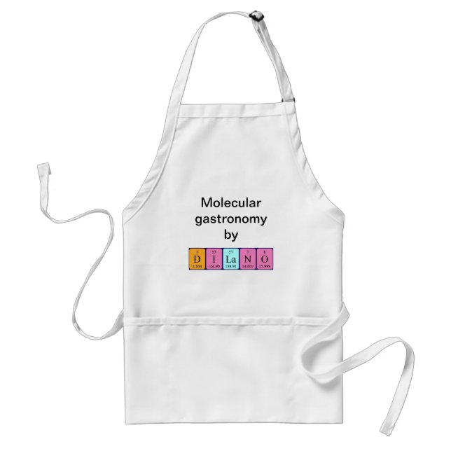 Dilano periodic table name apron (Front)