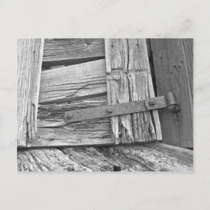 Dilapidated Corral Gate Photograph Postcard