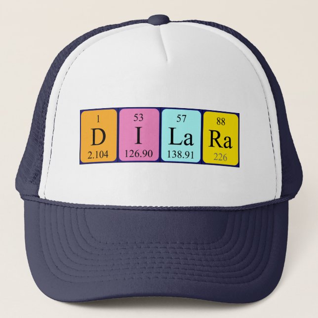 Dilara periodic table name hat (Front)