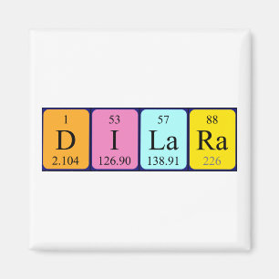 Dilara periodic table name magnet