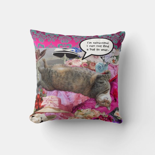 Dilemma of Princess Tatus Cat Cushion (Front)