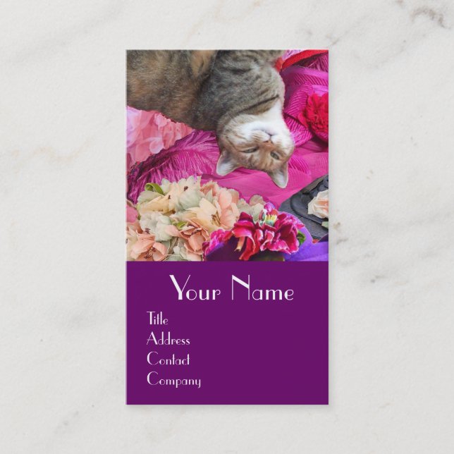 Dilemma of Princess Tatus Cat / Pet Beauty Salon Business Card (Front)