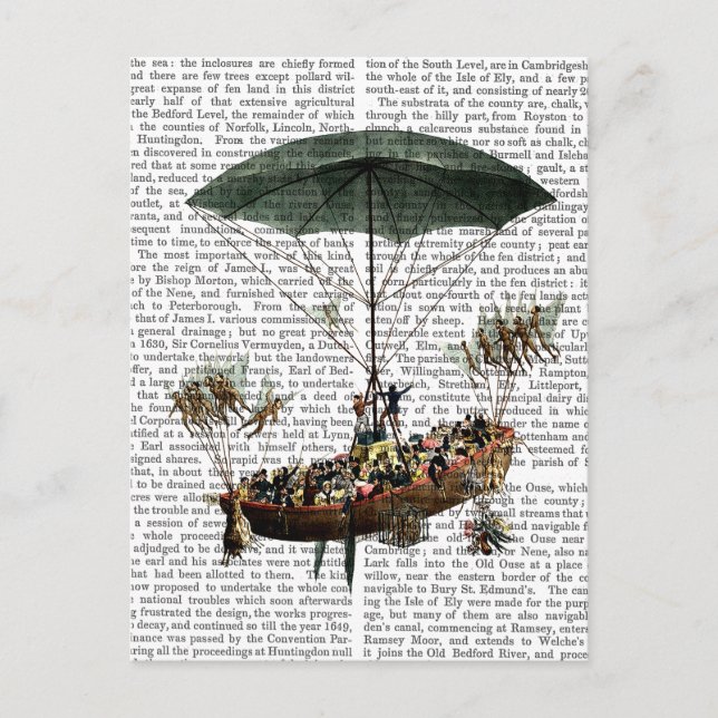 Diligenza And Flying Creatures Postcard (Front)