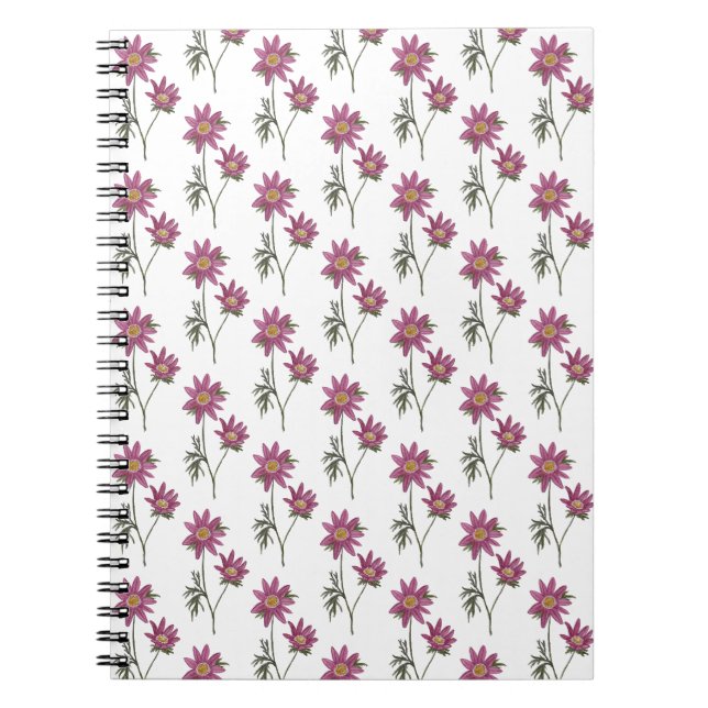 Dill Daisy Notebook White Pattern (Front)