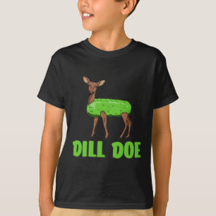Dill Doe Funny Adult Humour Funny Nature Deer Redn T-Shirt