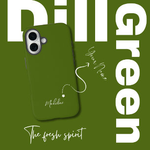 Dill Green Pickled Perfection iPhone 16 Case