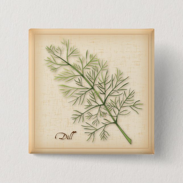 Dill Herb Button (Front)