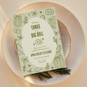 Dill Pickle Birthday Invitation