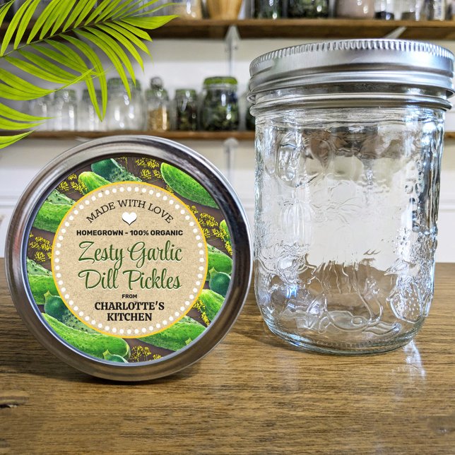 Dill Pickle Canning Jar Label (Creator Uploaded)