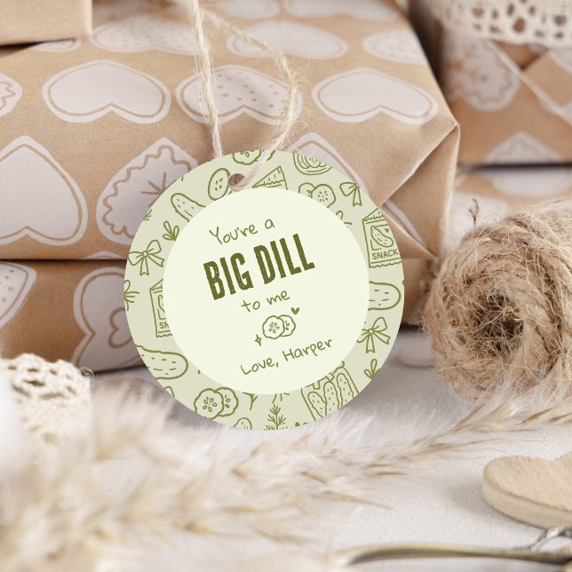 Dill Pickle Favor Gift Tags (Creator Uploaded)