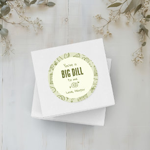 Dill Pickle Favor Stickers