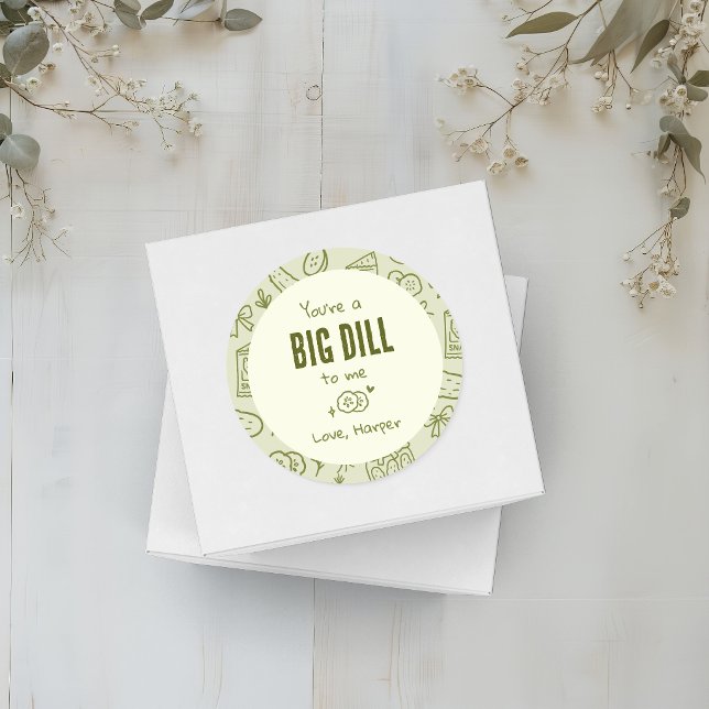 Dill Pickle Favor Stickers (Creator Uploaded)