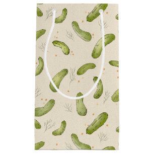 Dill Pickle Pattern  Small Gift Bag