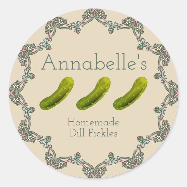 Dill Pickles Label (Front)
