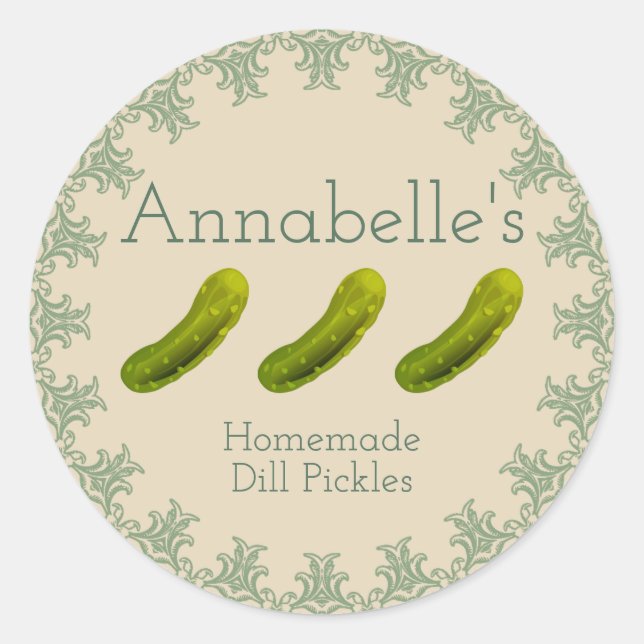 Dill Pickles Label (Front)