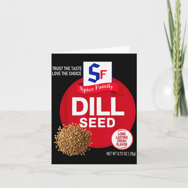 Dill Seed Halloween Sce Costume Group Matching  Card (Front)