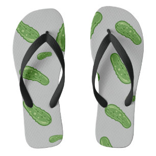Dill With It Design - Adult Flip Flops, Wide Strap Flip Flops