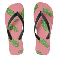 Dill With It Design - Adult Flip Flops, Wide Strap